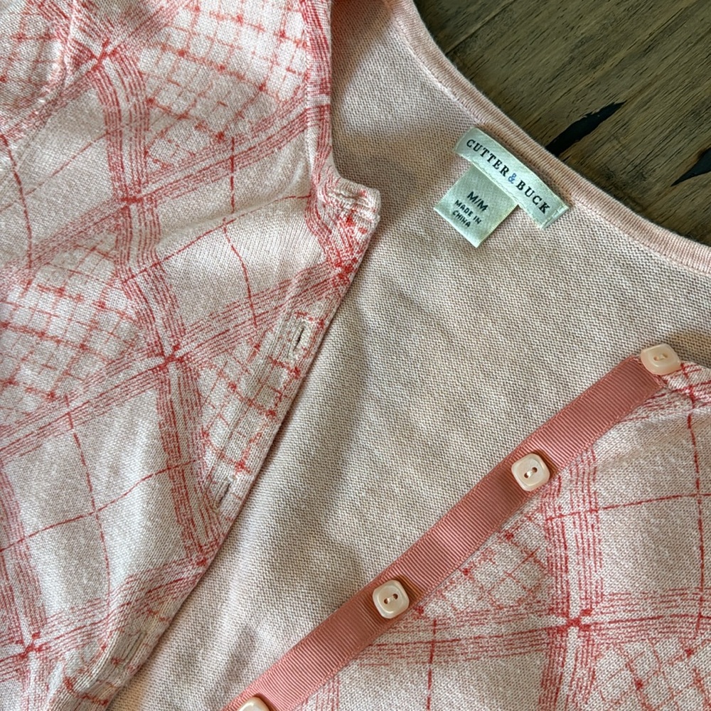 Cutter & Buck cardigan button down sweater shirt